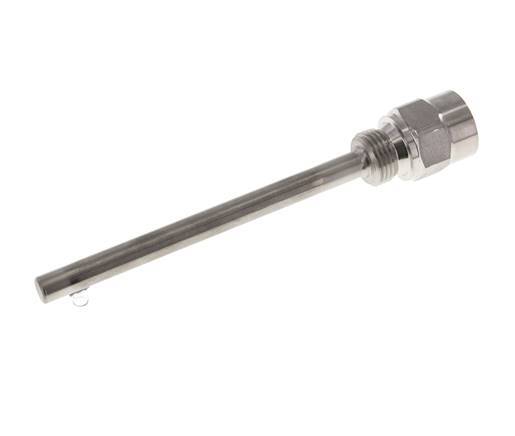 Termopozo de acero inoxidable G 1/2 pulgadas para vástago de 160 mm Máx. 600°C y 25 bares