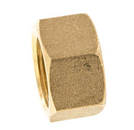 Tuerca de unión de latón M24x1,5 x 18 mm para racor de compresión