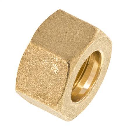 Tuerca de unión de latón M24x1,5 x 18 mm para racor de compresión
