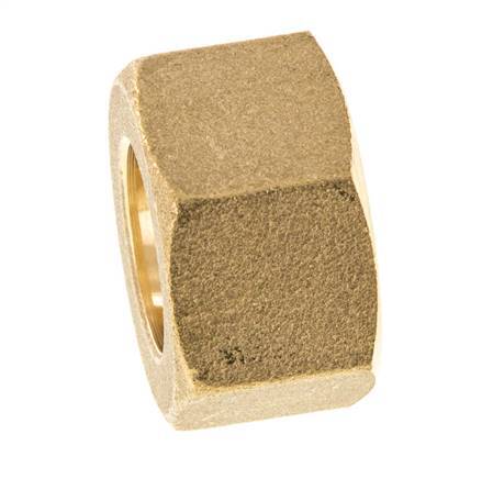 Tuerca de unión de latón M24x1,5 x 18 mm para racor de compresión
