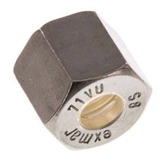 M16x1,5 x 8S Tuerca de unión de acero inoxidable para anillo de compresión