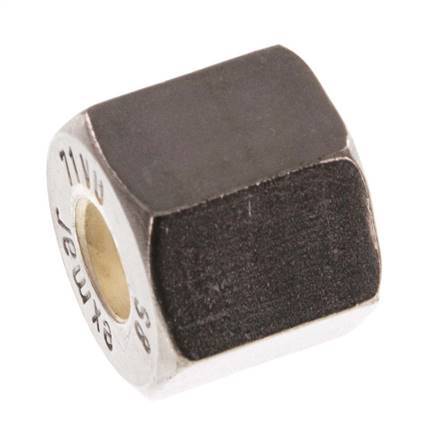 M16x1,5 x 8S Tuerca de unión de acero inoxidable para anillo de compresión