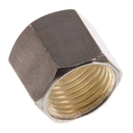 M16x1,5 x 8S Tuerca de unión de acero inoxidable para anillo de compresión