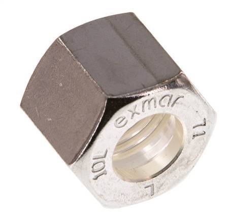 M16x1,5 x 10L Tuerca de unión de acero inoxidable para anillo de compresión