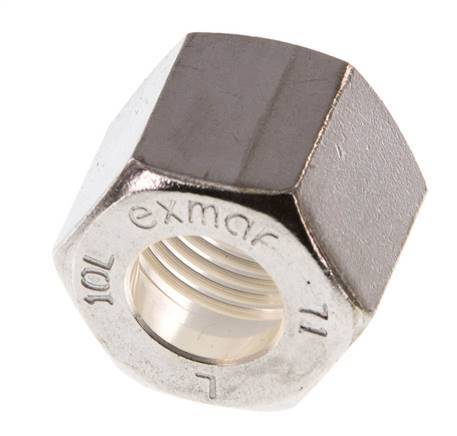 M16x1,5 x 10L Tuerca de unión de acero inoxidable para anillo de compresión