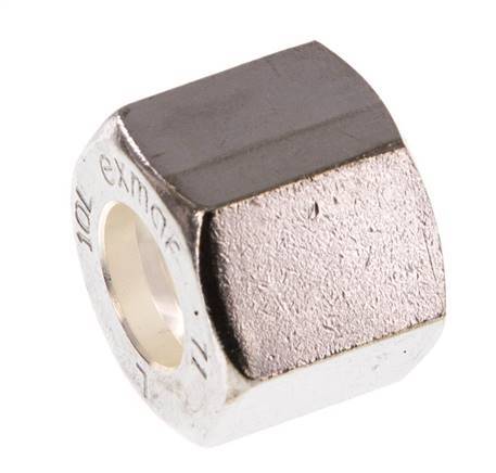 M16x1,5 x 10L Tuerca de unión de acero inoxidable para anillo de compresión