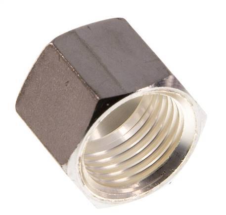 M16x1,5 x 10L Tuerca de unión de acero inoxidable para anillo de compresión