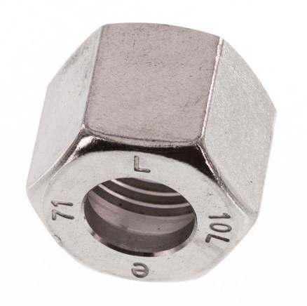 M16x1,5 x 10L Tuerca de unión de acero inoxidable para anillo de corte