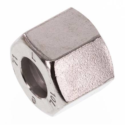 M16x1,5 x 10L Tuerca de unión de acero inoxidable para anillo de corte