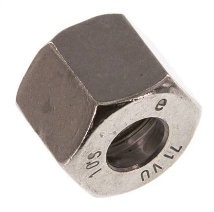 M18x1,5 x 10S Tuerca de unión de acero inoxidable para anillo de corte