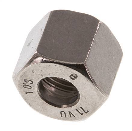 M18x1,5 x 10S Tuerca de unión de acero inoxidable para anillo de corte