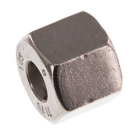 M18x1,5 x 10S Tuerca de unión de acero inoxidable para anillo de corte