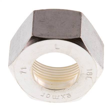 M26x1,5 x 18L Tuerca de unión de acero inoxidable para anillo de compresión