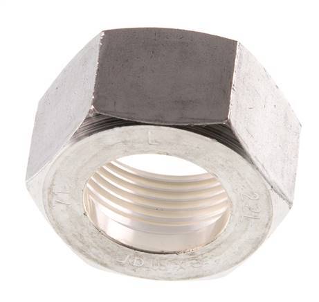 M30x2 x 22L Tuerca de unión de acero inoxidable para anillo de compresión