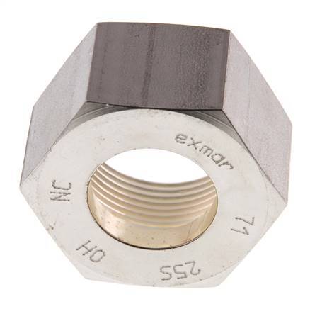 M36x2.0 x 25S Tuerca de unión de acero inoxidable para anillo de compresión