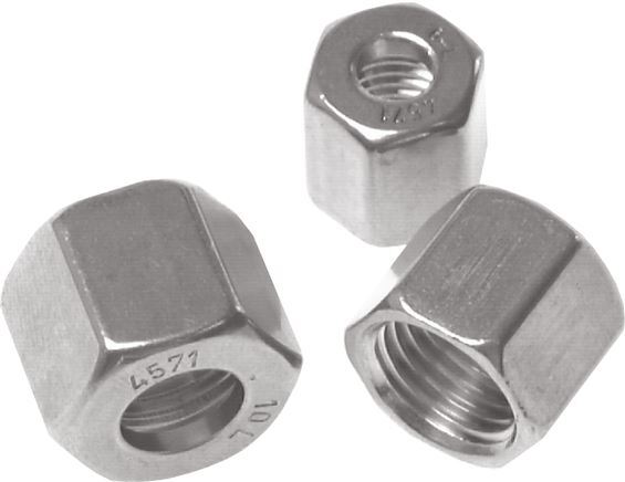 M8x1 x 4LL Stainless steel Union nut for Cutting ring [2 Pieces]