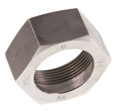M45x2 x 35L Tuerca de unión de acero inoxidable para anillo de corte