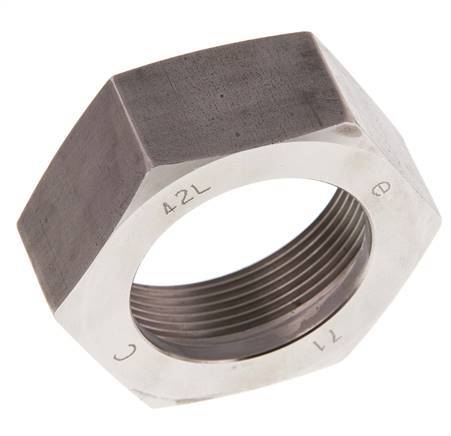 M52x2 x 42L Tuerca de unión de acero inoxidable para anillo de corte