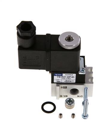 3/2 G1/8'' M5 (M5) Válvula de solenoide NO 115V AC 0-8bar/0-112psi YPC