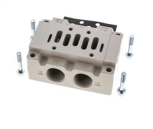 Subbase ISO 5599-1 Tamaño 2 G 3/4''