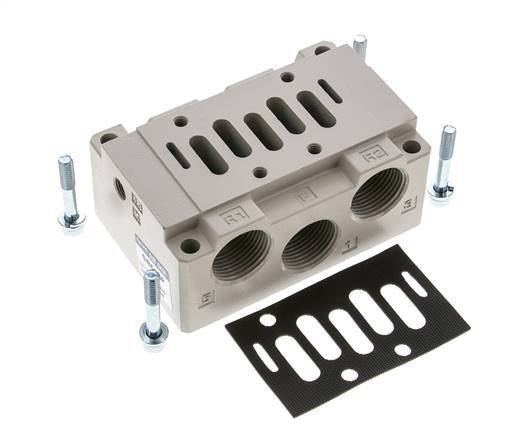 Subbase ISO 5599-1 Tamaño 2 G 3/4''