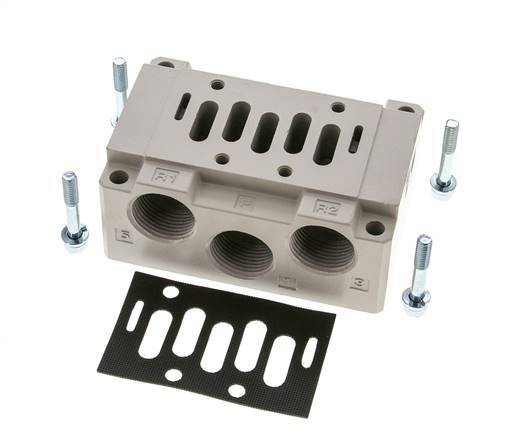 Subbase ISO 5599-1 Tamaño 2 G 3/4''