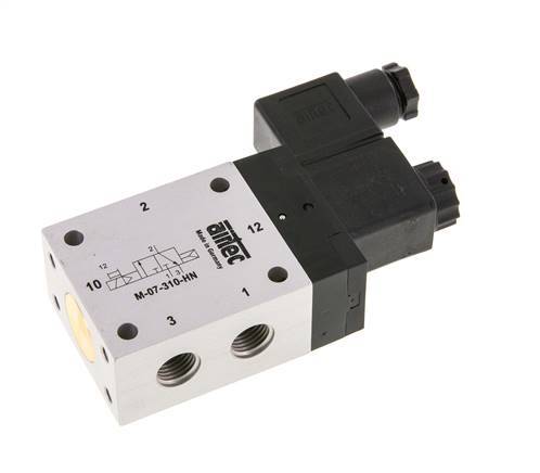 válvula solenoide 3/2 G1/4'' NC 24V DC 1.5-10bar/21.0-140psi Airtec