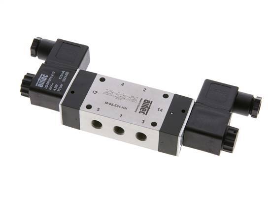 válvula solenoide de centro de presión 5/3 G1/8'' 24V DC 3-8bar/42-112psi Airtec