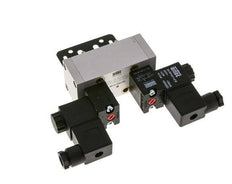 5/3 ISO 5599-1 Válvula solenoide de centro cerrado 230V AC 3-10bar/42-140psi Airtec