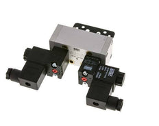 5/3 ISO 5599-1 Válvula solenoide de centro cerrado 230V AC 3-10bar/42-140psi Airtec