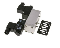 5/3 ISO 5599-1 Válvula solenoide de centro cerrado 230V AC 3-10bar/42-140psi Airtec