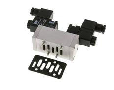5/3 ISO 5599-1 Válvula solenoide de centro cerrado 230V AC 3-10bar/42-140psi Airtec