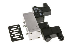 5/3 ISO 5599-1 Válvula solenoide central de escape 24V DC 3-10bar/42-140psi Airtec