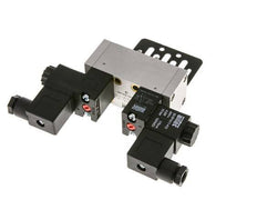 5/3 ISO 5599-1 Válvula solenoide central de escape 24V DC 3-10bar/42-140psi Airtec