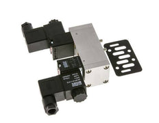 5/3 ISO 5599-1 Válvula solenoide central de escape 24V DC 3-10bar/42-140psi Airtec