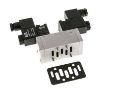 5/3 ISO 5599-1 Válvula solenoide central de escape 24V DC 3-10bar/42-140psi Airtec