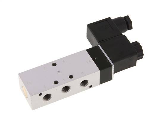 Válvula solenoide 5/2 G1/8'' 12V DC 3-10bar/42-140psi Airtec
