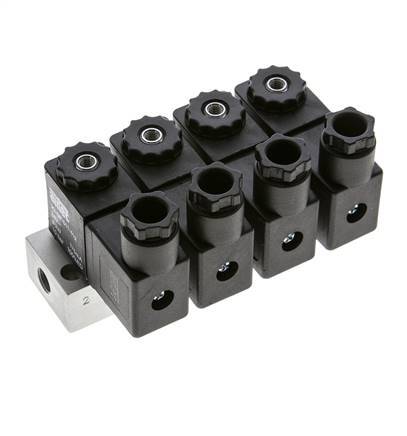 Válvula solenoide 4x3/2 G1/8'' NC 24V DC -0.95-10bar/-13.2-140psi Airtec