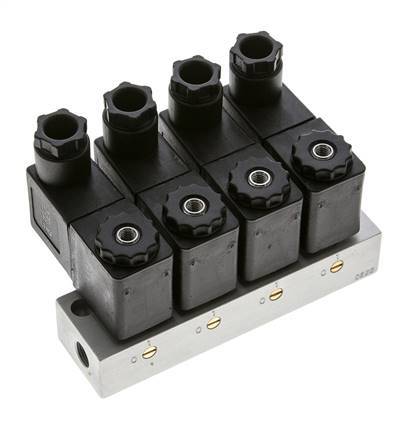Válvula solenoide 4x3/2 G1/8'' NC 24V DC -0.95-10bar/-13.2-140psi Airtec