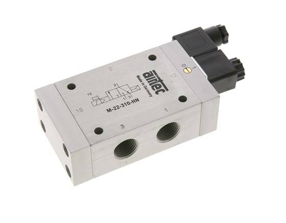 válvula solenoide 3/2 G1/2'' NC 12V DC 1-10bar/14-140psi Airtec