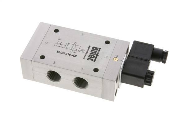 válvula solenoide 3/2 G1/2'' NC 12V DC 1-10bar/14-140psi Airtec