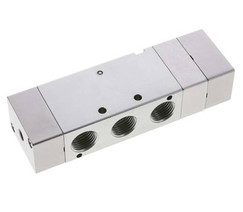 5/3 G1/2'' (G1/8'') Válvula piloto de aire central de escape 1,5-8bar/21,0-112psi E.MC