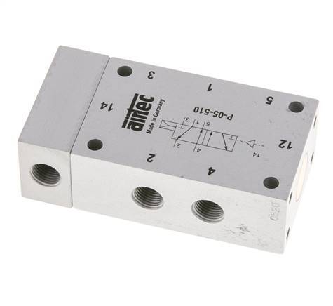 5/2 G1/8'' Válvula piloto de aire ATEX 2-10bar/28-140psi Airtec