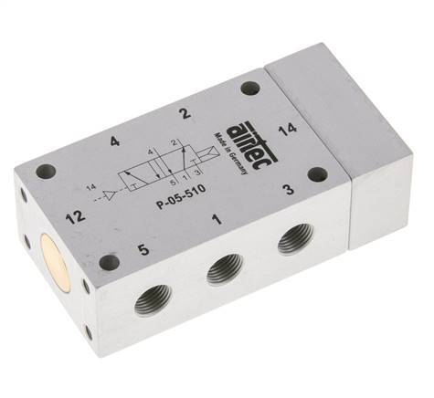 5/2 G1/8'' Válvula piloto de aire ATEX 2-10bar/28-140psi Airtec
