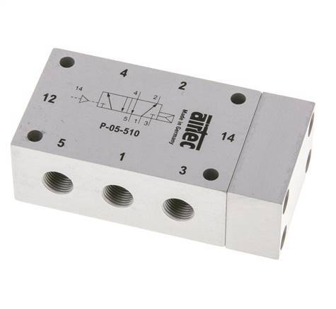 5/2 G1/8'' Válvula piloto de aire ATEX 2-10bar/28-140psi Airtec