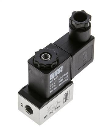 1x3/2 G1/8'' Válvula solenoide NC 24V AC -0.95-10bar/-13.2-140psi Airtec