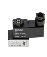 1x3/2 G1/8'' Válvula solenoide NC 24V AC -0.95-10bar/-13.2-140psi Airtec