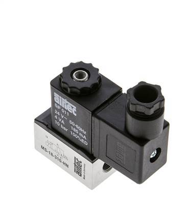 1x3/2 G1/8'' Válvula solenoide NC 24V AC -0.95-10bar/-13.2-140psi Airtec