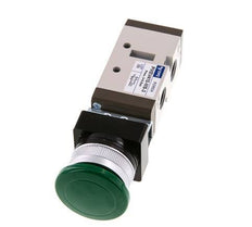 válvula de botón de palma 5/2 G1/4'' (G1/8'') Verde 0-8bar/0-112psi YPC