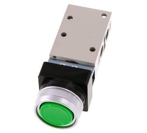 3/2 G1/8'' Válvula de botón verde 0-8bar/0-112psi YPC